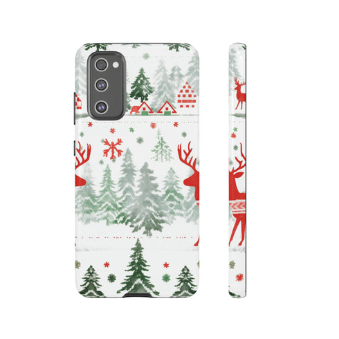 Nordic Christmas Print - Impact Resistant Phone Case Samsung Galaxy S20 FE Glossy